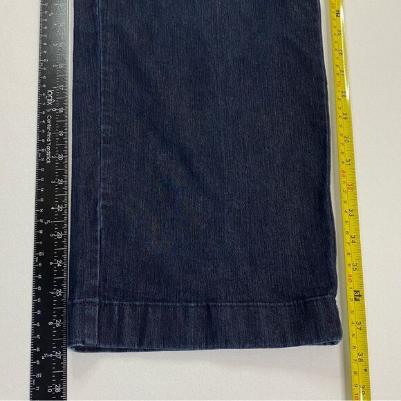 L.L. Bean Classic Fit Jeans Women's 16 Petite Cropped Stretch‎ Waist Denim Chino - Picture 6 of 10